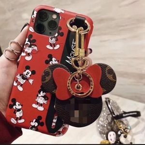 old LV canvas keychain